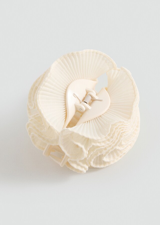 Mango Pinza Pelo Flor Textura