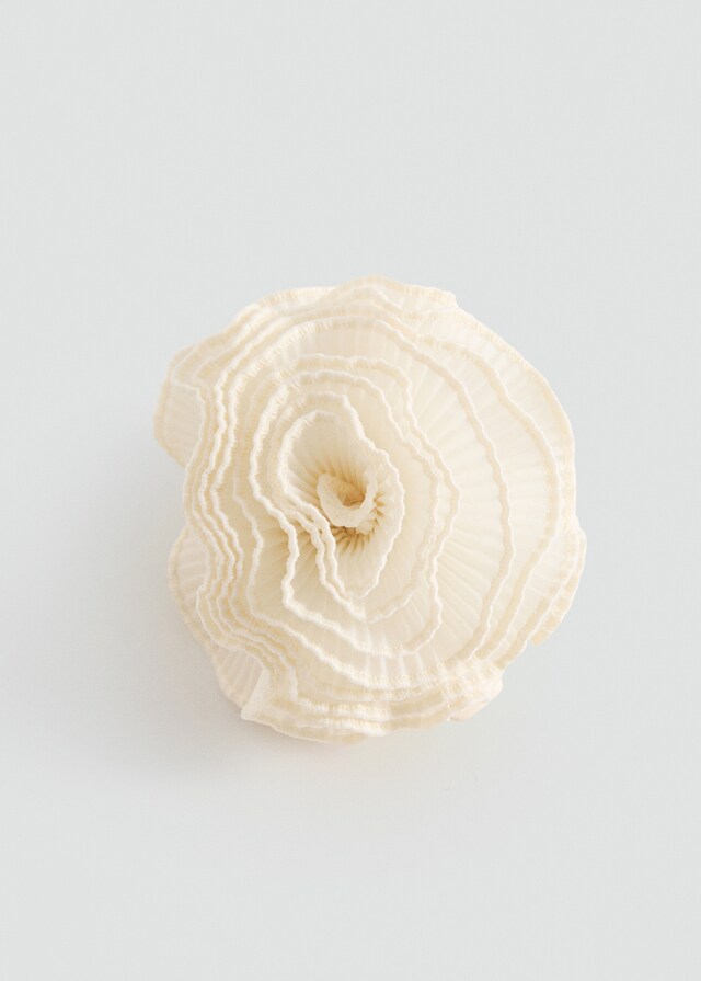 Mango Pinza Pelo Flor Textura