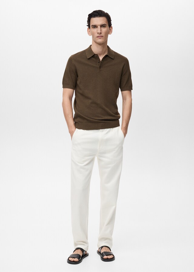 Mango Polo Punto Estructura Slim Fit