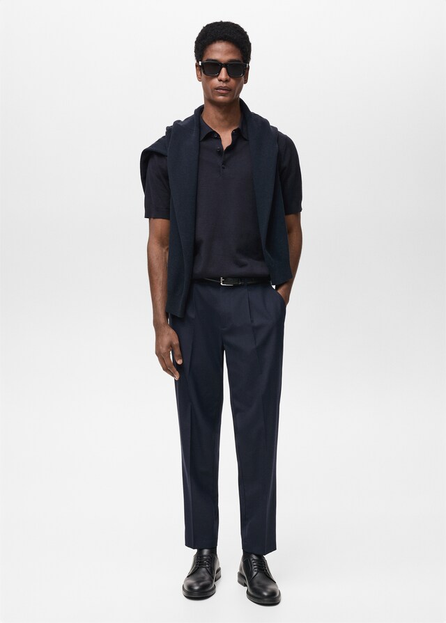 Mango Polo Punto Fino 100% Algodón