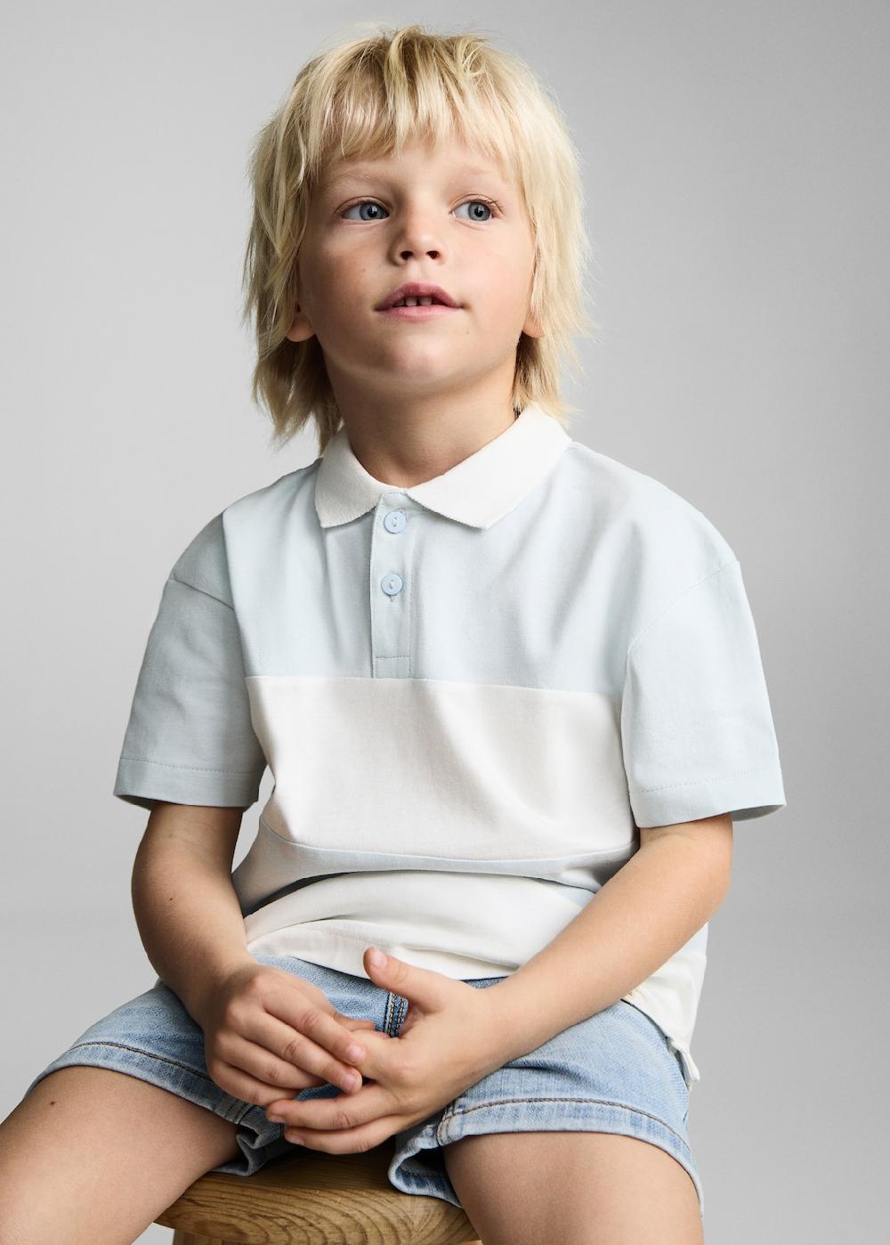 Mango Polo rayas algodón