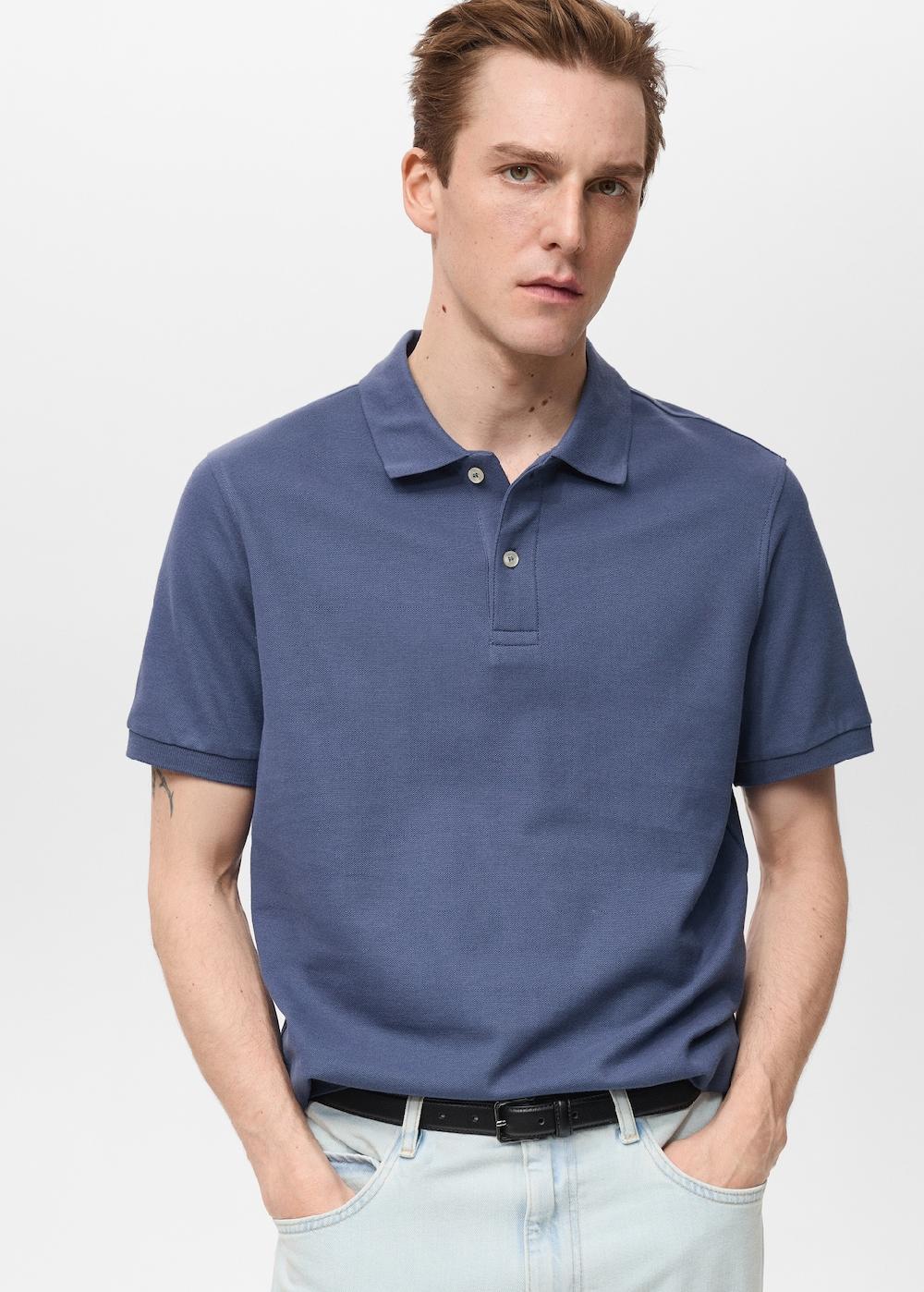 Mango Polo regular fit algodón piqué