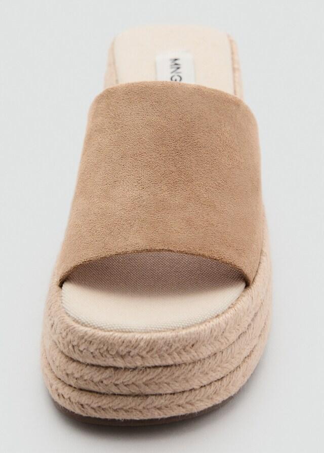 Mango Sandalias Esparto Plataforma