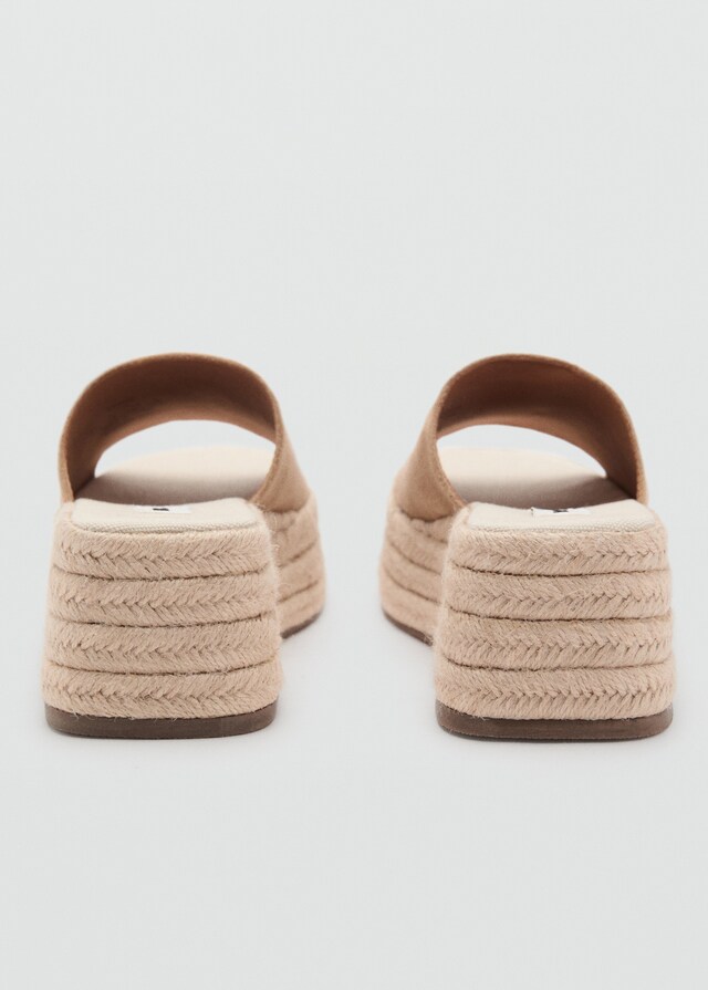 Mango Sandalias Esparto Plataforma