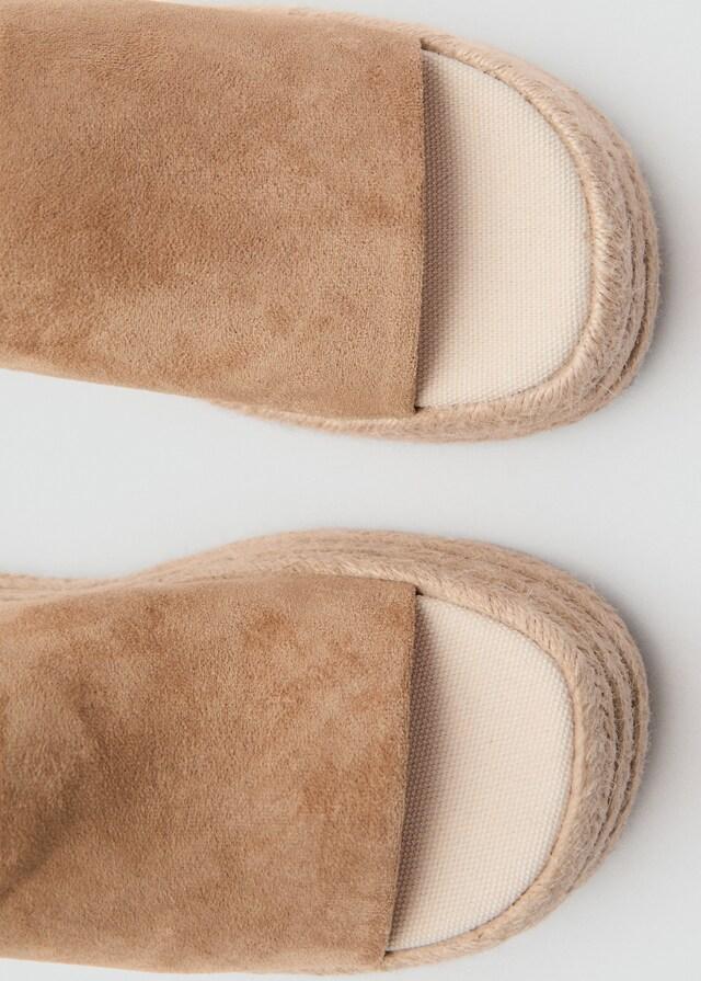 Mango Sandalias Esparto Plataforma