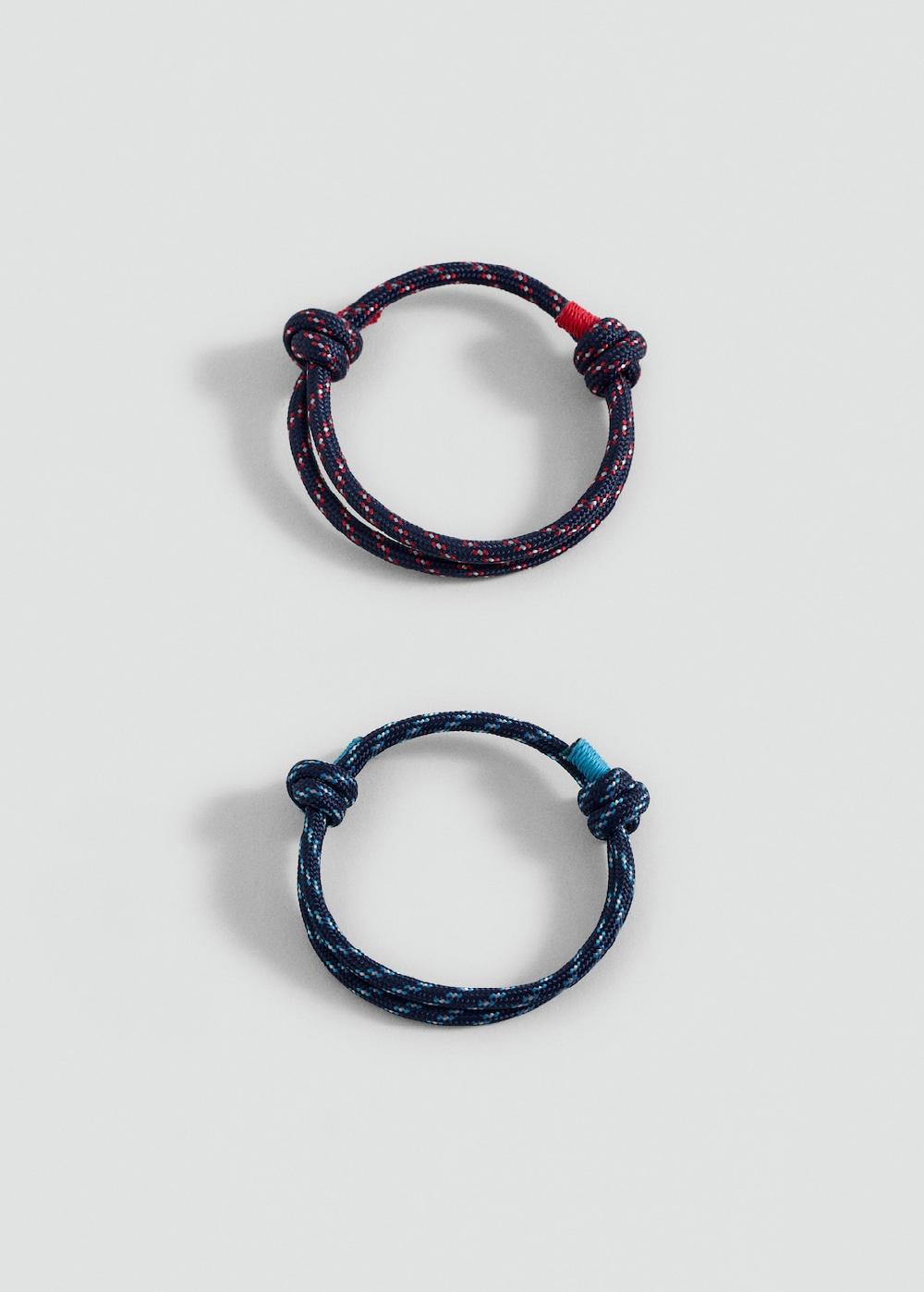 Mango Set pulseras cordón