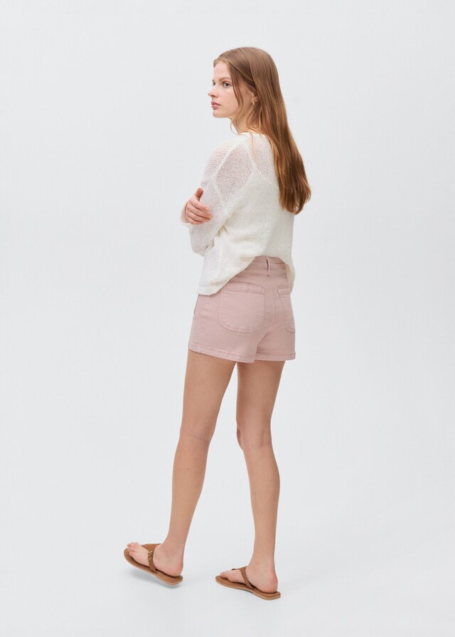 Mango Shorts Algodón Bolsillos