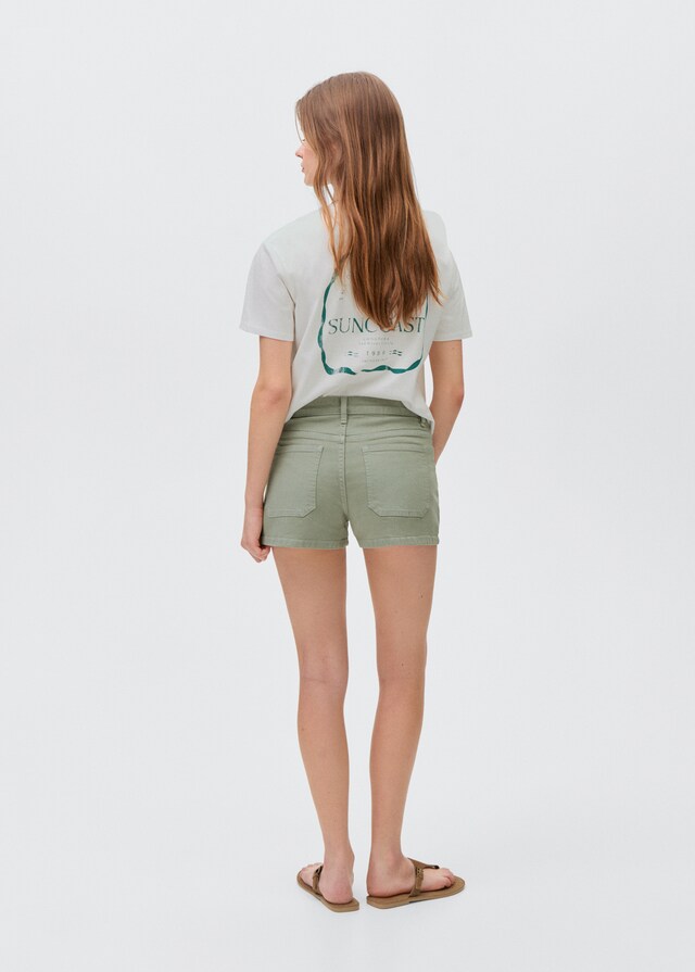 Mango Shorts Algodón Bolsillos