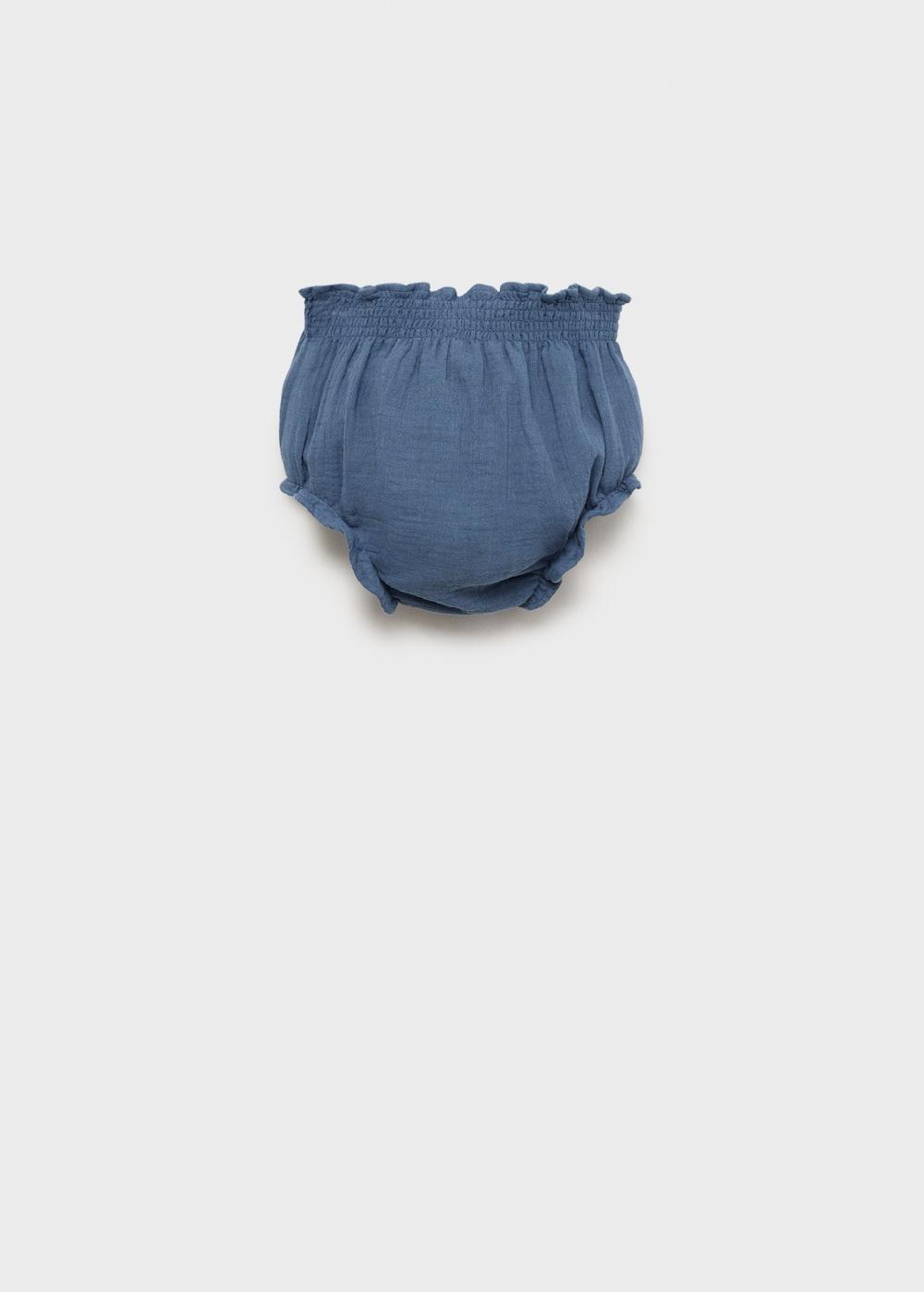 Mango Shorts algodón efecto vaquero
