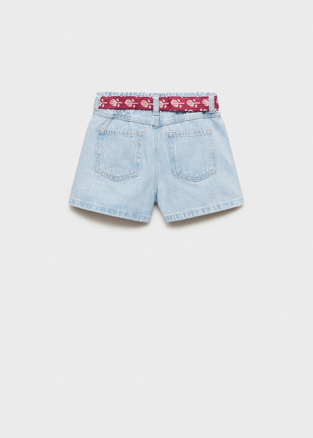 Mango Shorts Algodón Tiro Alto