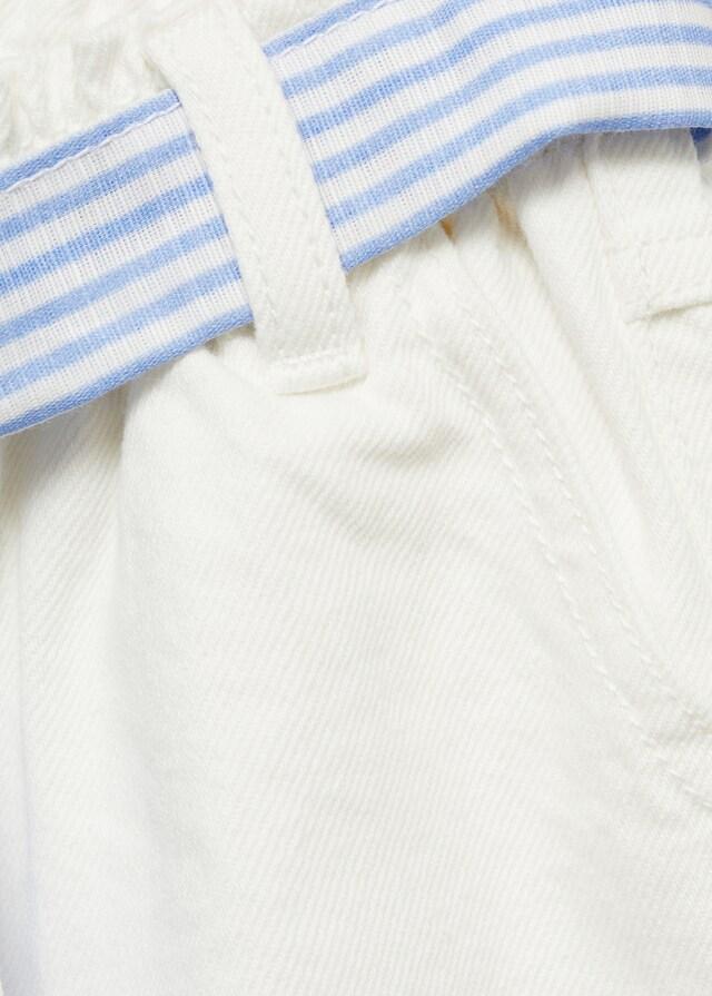 Mango Shorts Algodón Tiro Alto