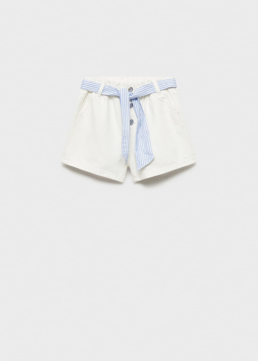 Mango Shorts algodón tiro alto