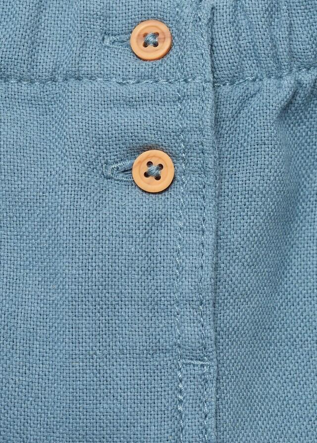 Mango Shorts Lino Y Algodón