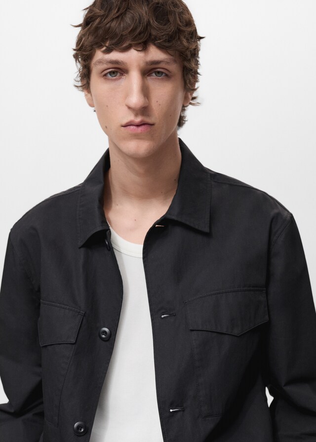 Mango Sobrecamisa Relaxed Fit Algodón