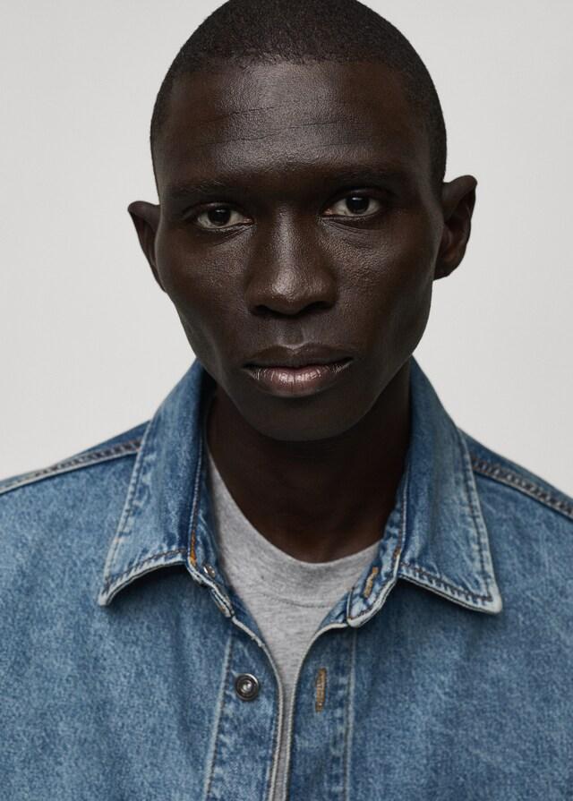 Mango Sobrecamisa Vaquera Bolsillo