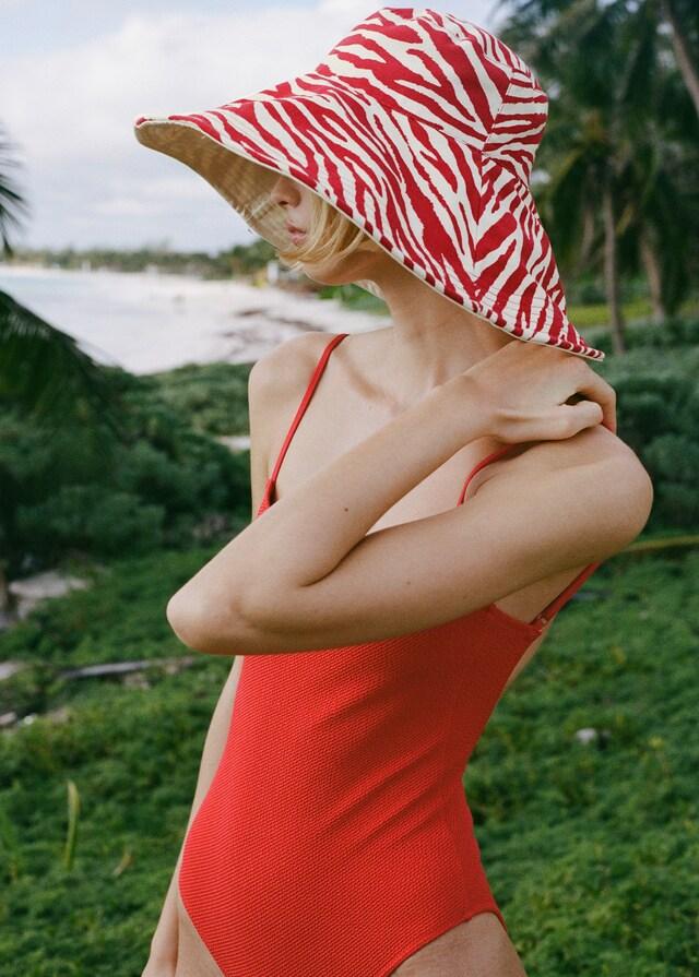 Mango Sombrero Bucket Cebra Reversible