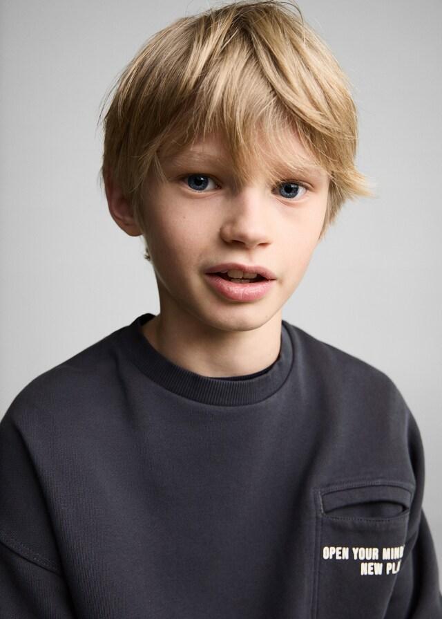 Mango Sudadera Algodón Bolsillo