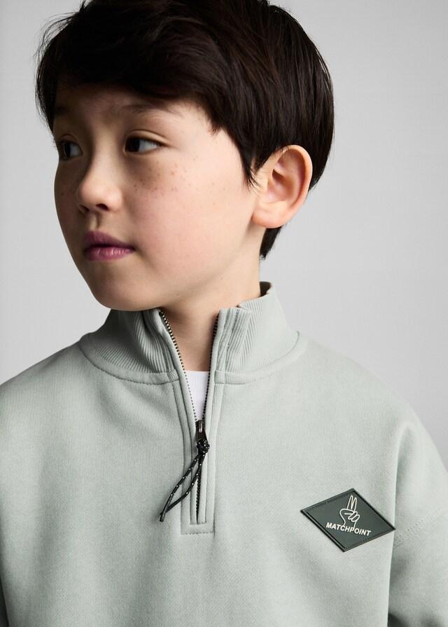 Mango Sudadera Algodón Cremallera