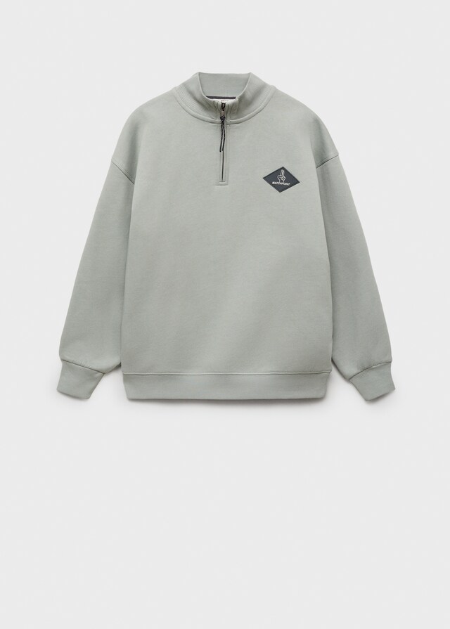 Mango Sudadera Algodón Cremallera