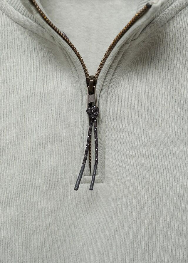 Mango Sudadera Algodón Cremallera