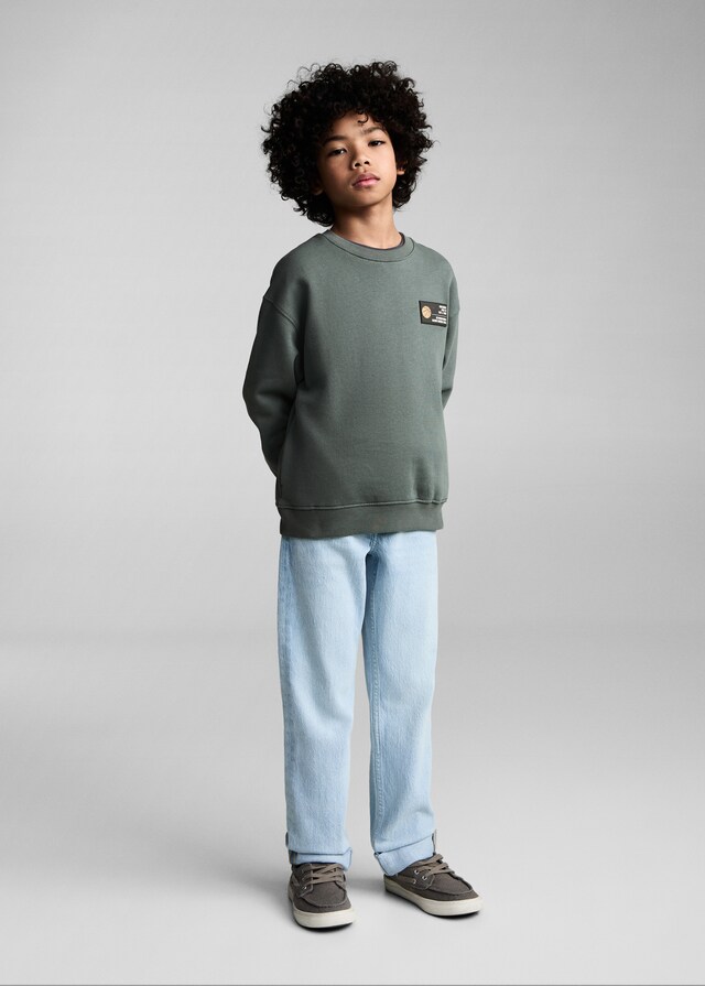 Mango Sudadera Algodón Dibujo