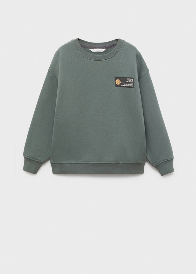 Mango Sudadera Algodón Dibujo