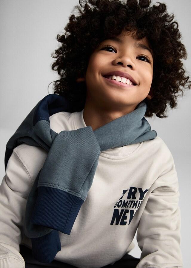 Mango Sudadera Algodón Estampada