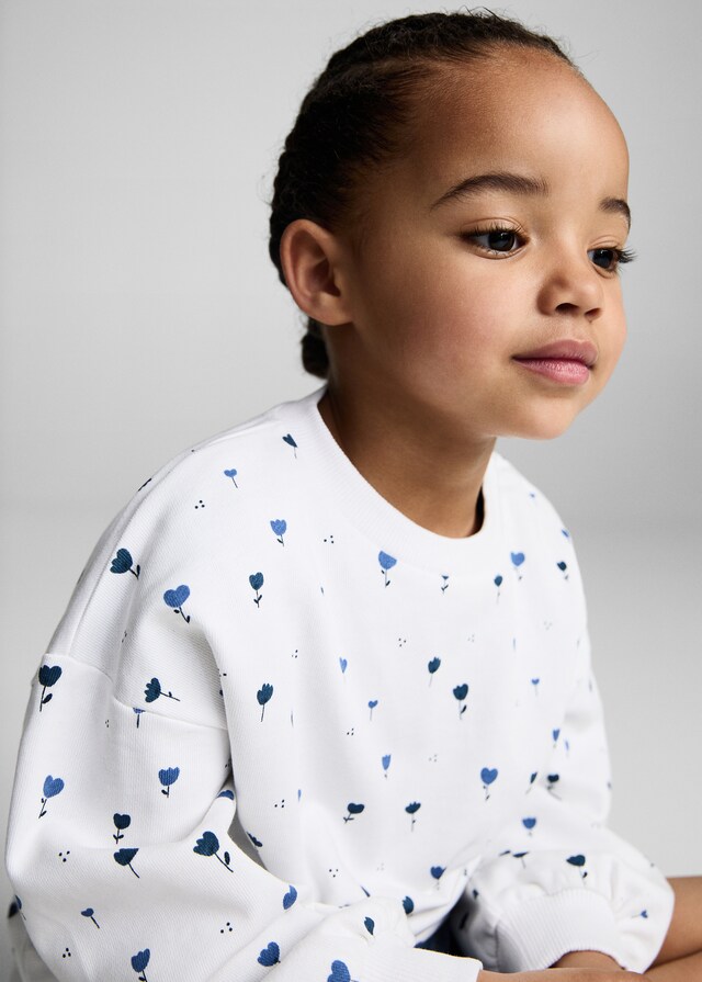 Mango Sudadera Algodón Estampada