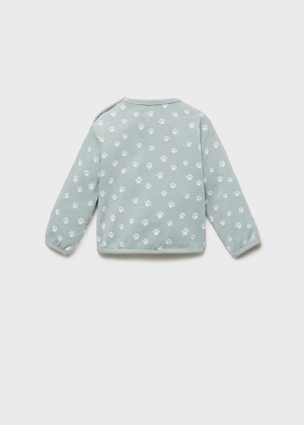 Mango Sudadera algodón estampada