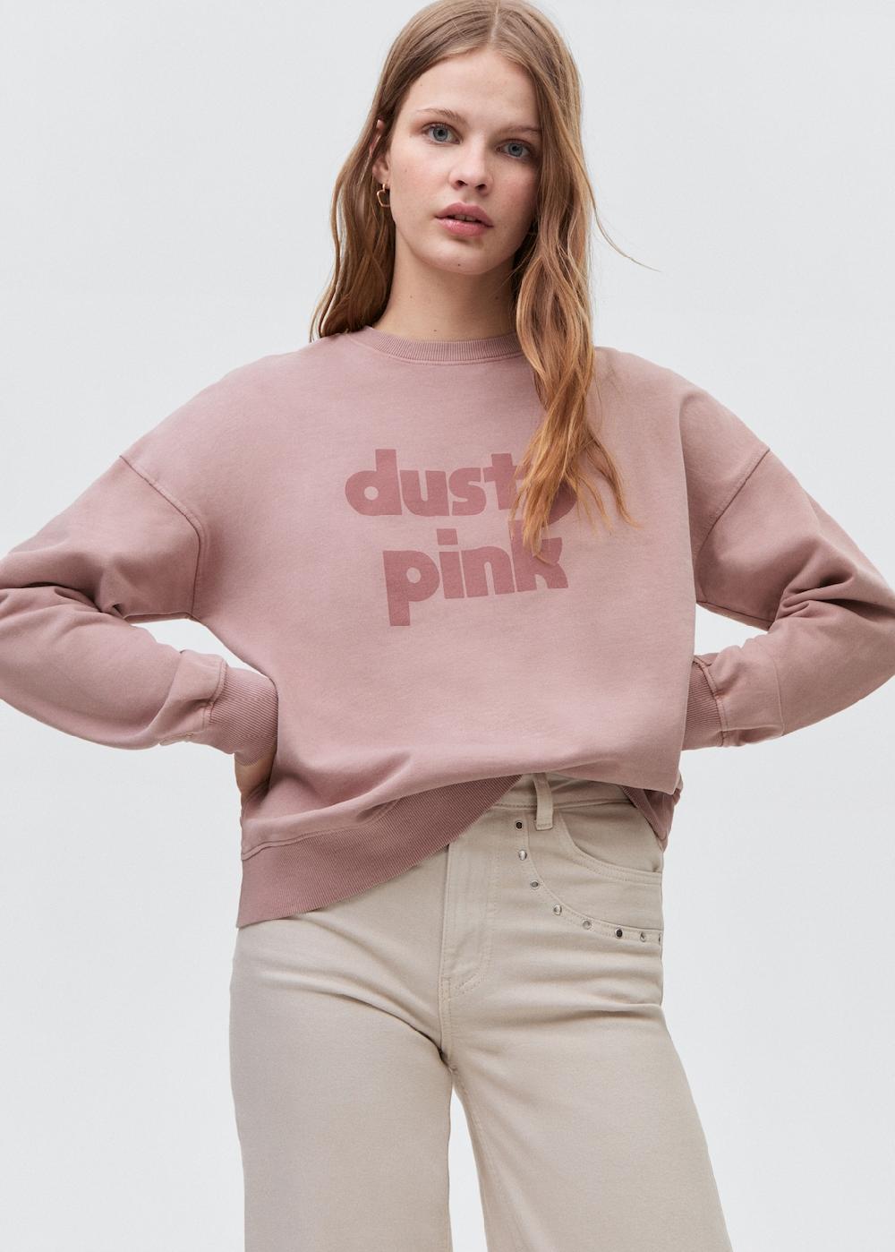 Mango Sudadera algodón estampado