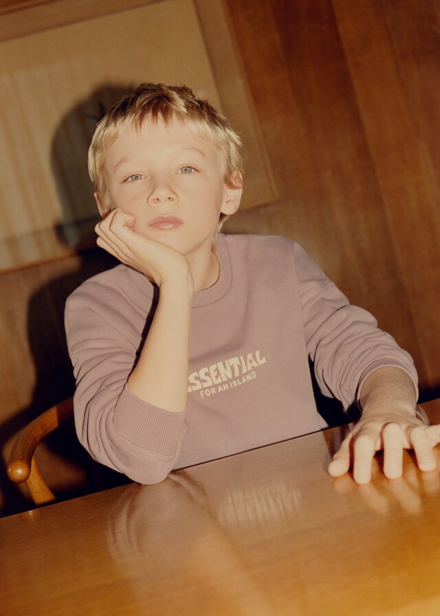 Mango Sudadera Algodón Mensaje