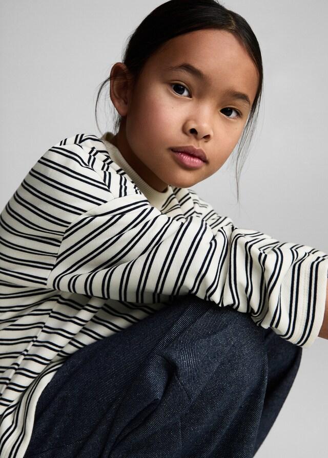 Mango Sudadera Algodón Rayas