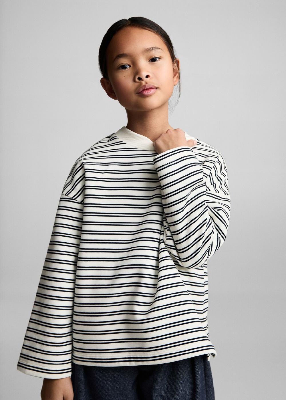 Mango Sudadera algodón rayas