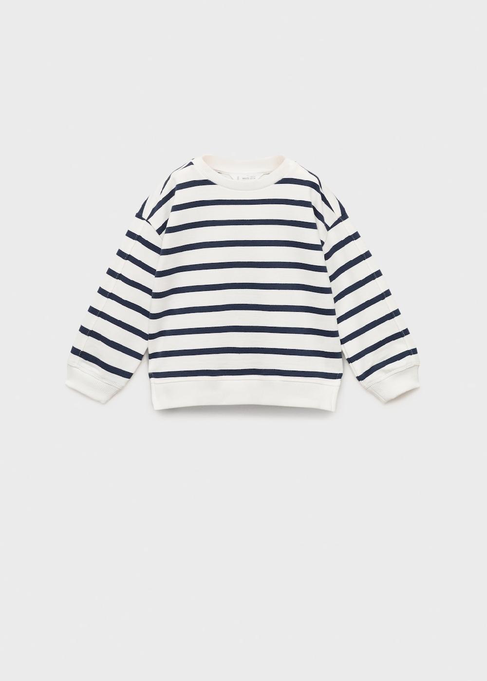 Mango Sudadera algodón rayas