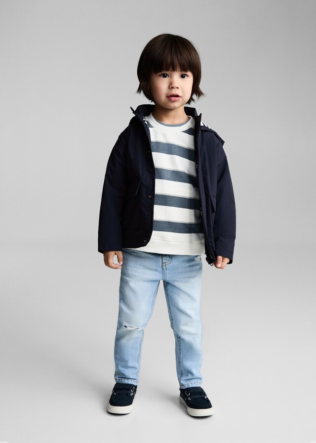 Mango Sudadera Algodón Rayas