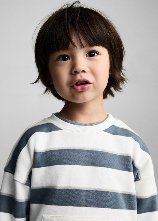 Mango Sudadera Algodón Rayas