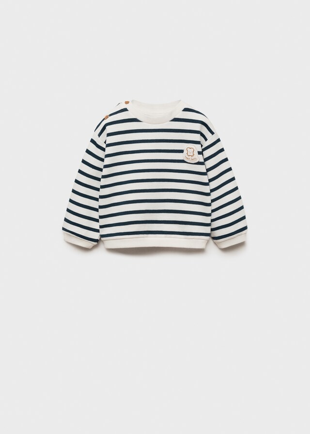 Mango Sudadera Algodón Rayas