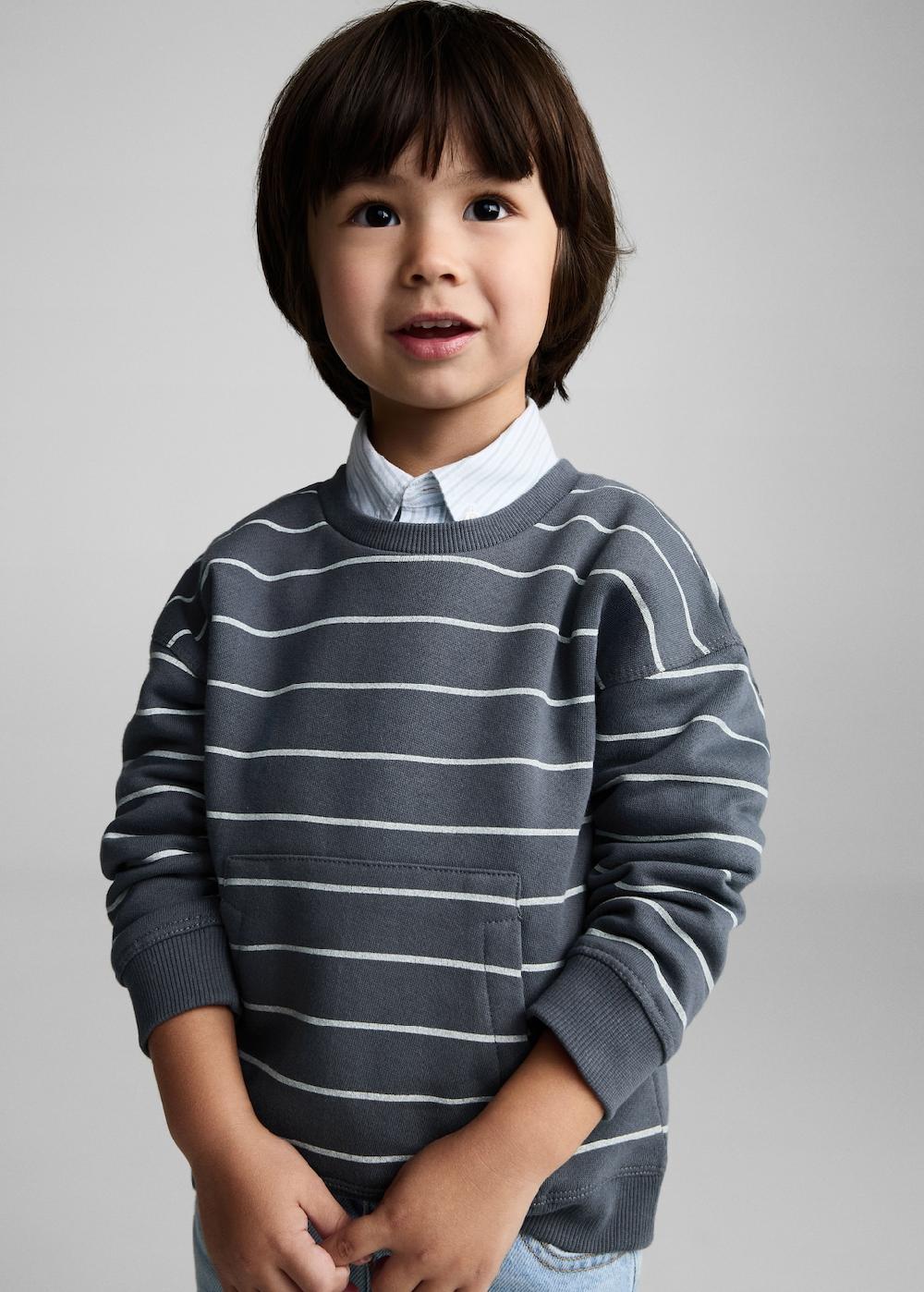 Mango Sudadera algodón rayos