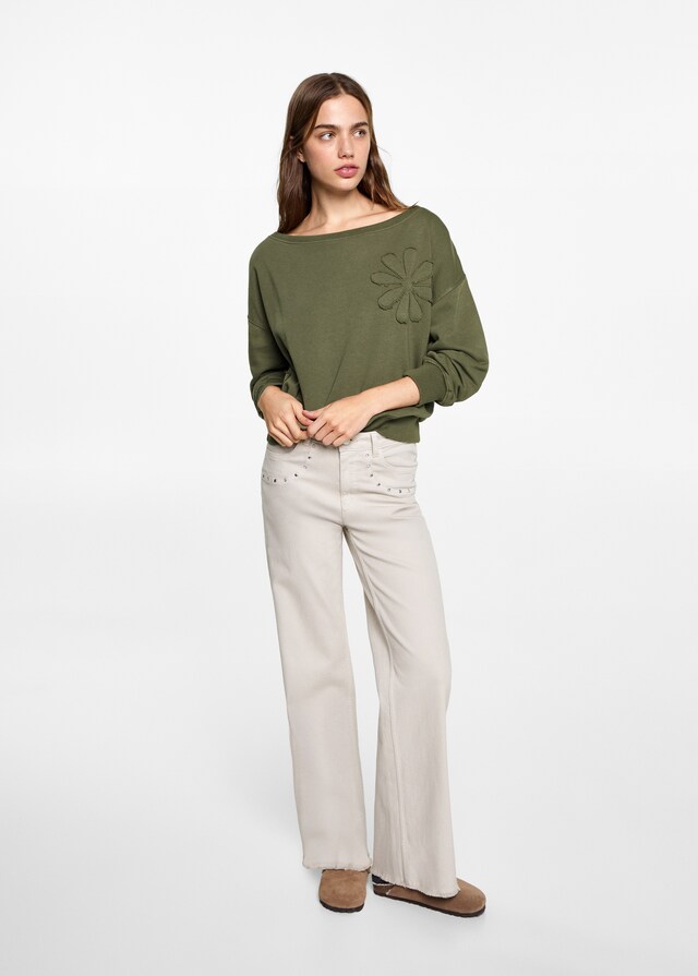 Mango Sudadera Bordado Floral