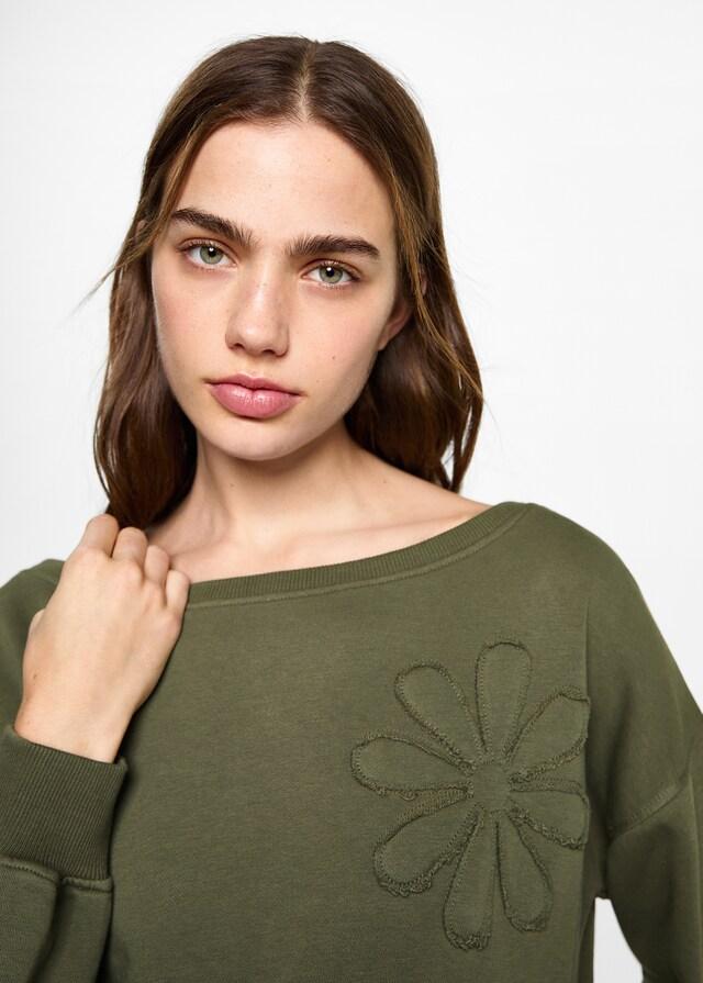 Mango Sudadera Bordado Floral