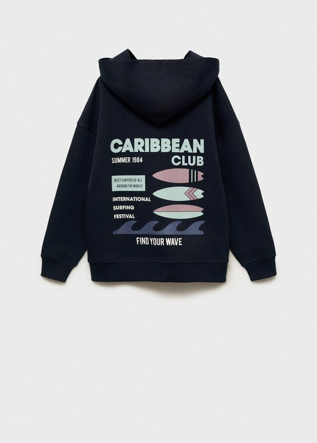 Mango Sudadera Capucha Cremallera