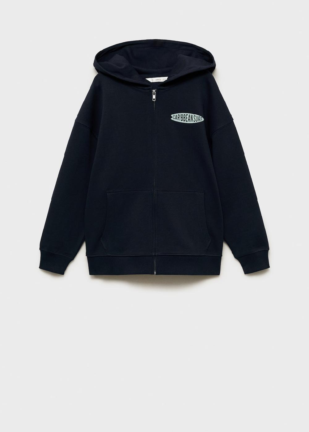 Mango Sudadera capucha cremallera