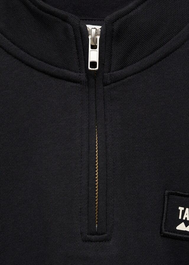 Mango Sudadera Cuello Alto Cremallera