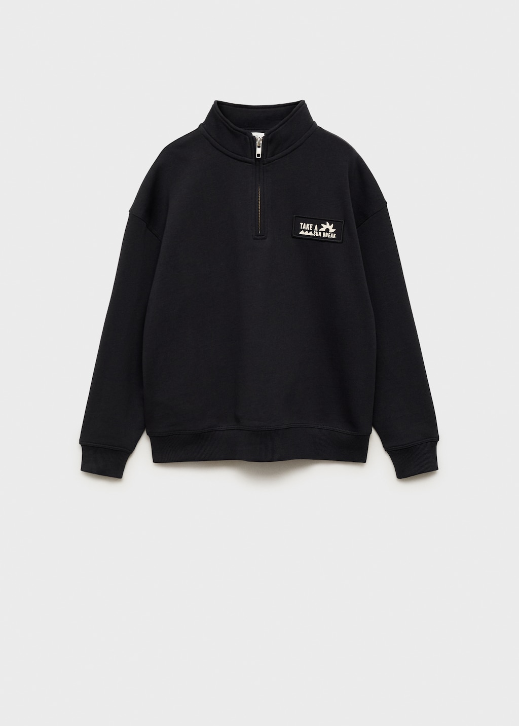 Mango Sudadera cuello alto cremallera