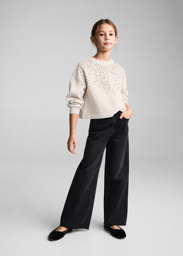 Mango Sudadera Detalle Abalorios