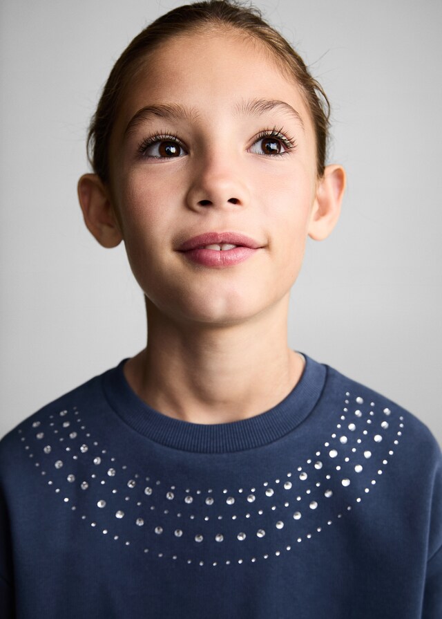 Mango Sudadera Detalle Abalorios