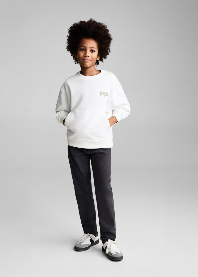 Mango Sudadera Estampado Relieve