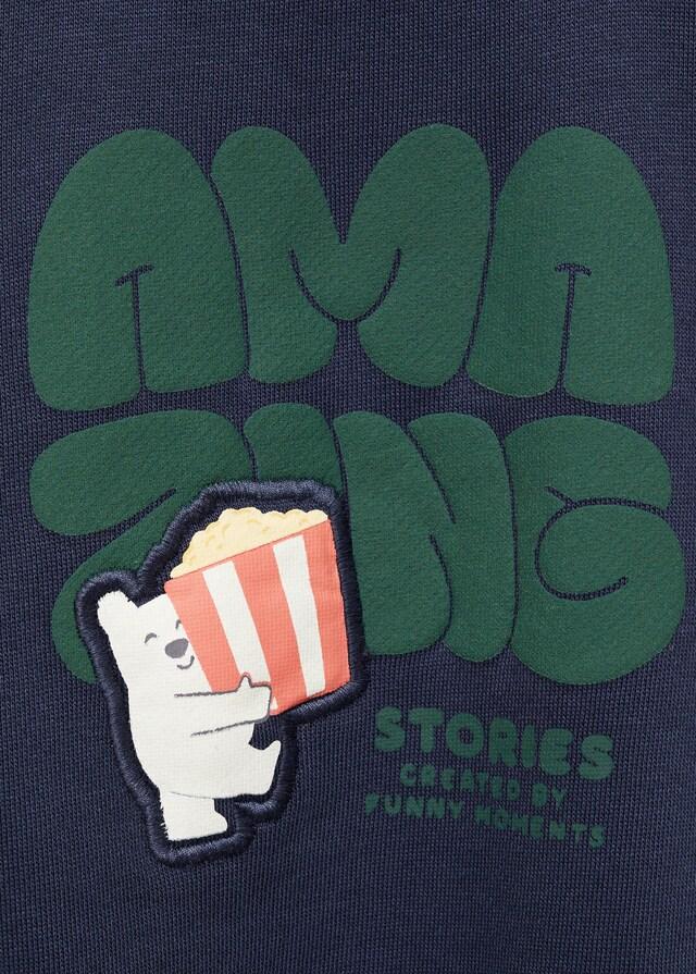 Mango Sudadera Estampado Relieve