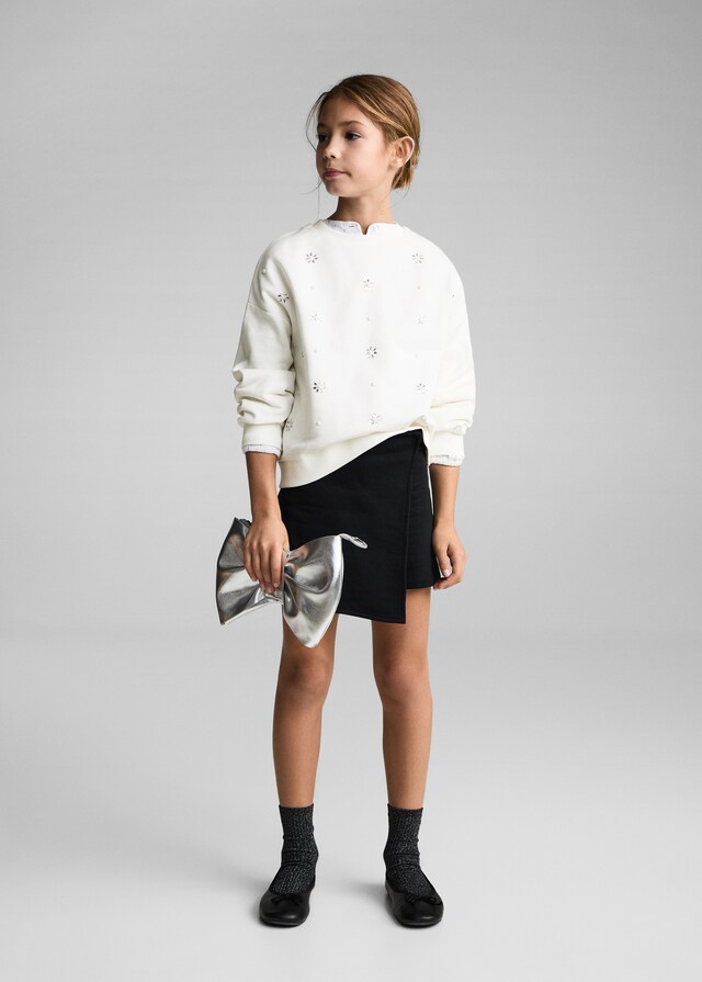 Mango Sudadera Floral Lentejuelas