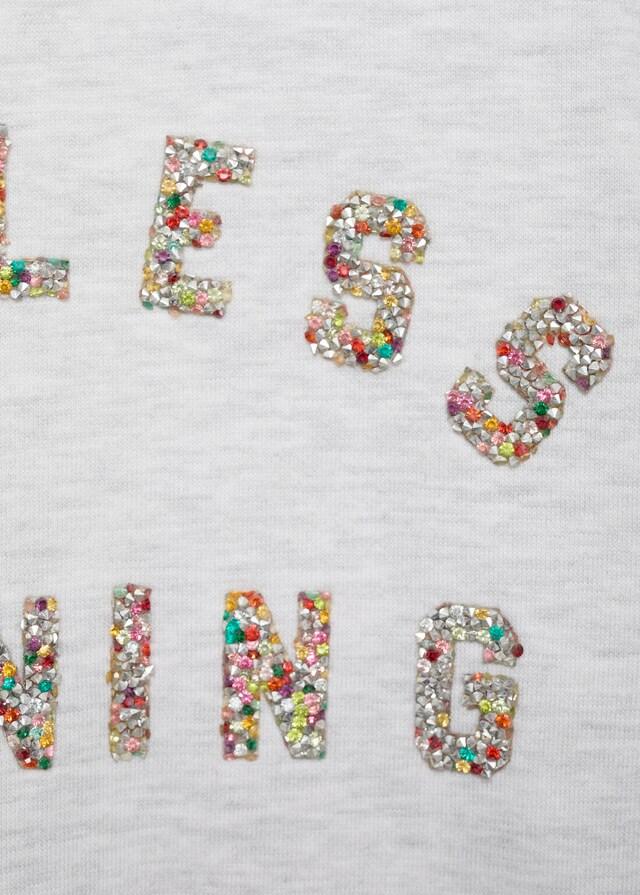 Mango Sudadera Mensaje Relieve